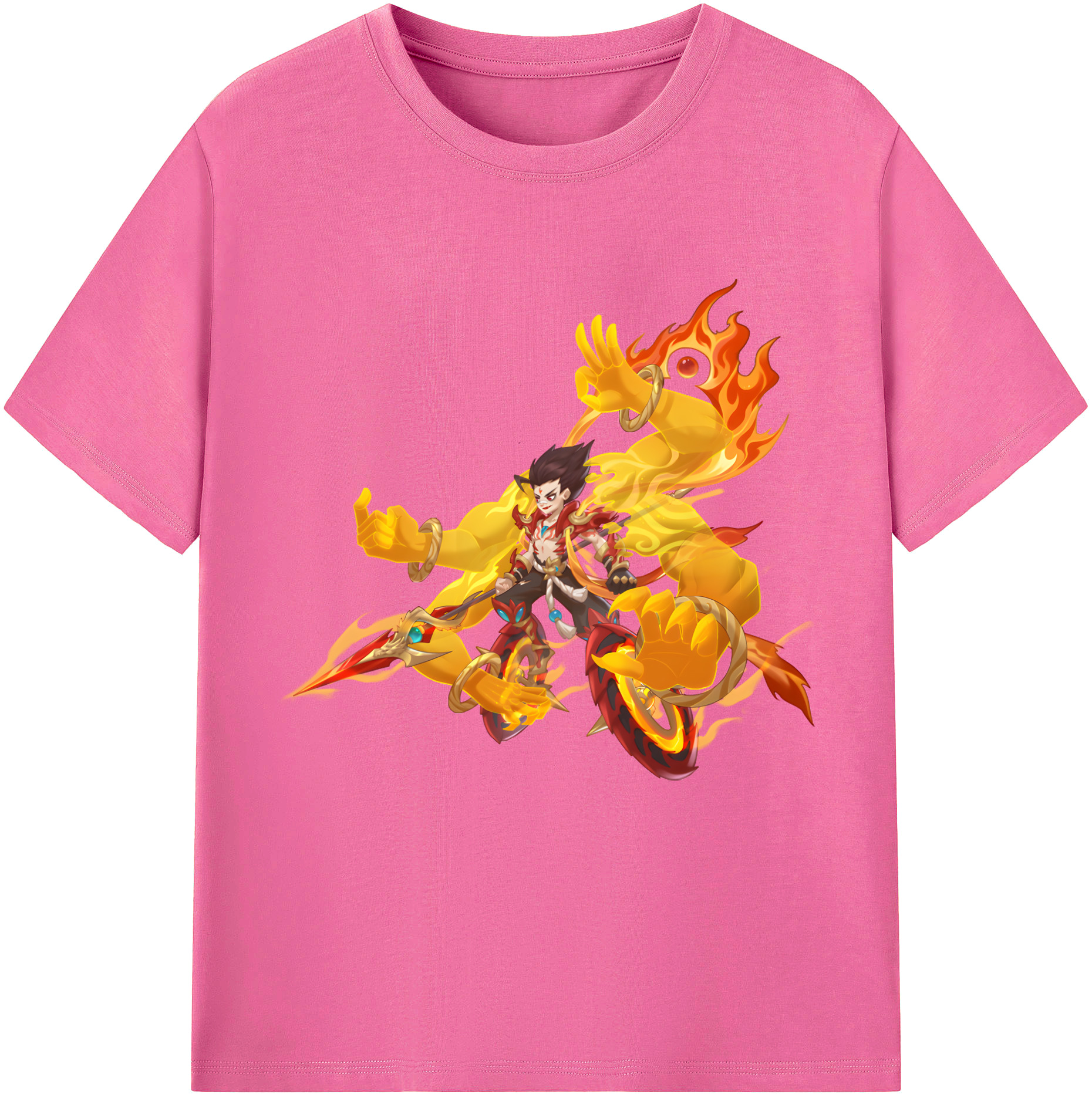 （画像用） Ne Zha 2 ナタ 魔童の大暴れ レディースカジュアルプリントTシャツ（綿100％）
